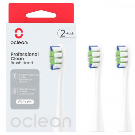 Oclean Brush Head Professional Clean 2-pack White (6970810553765)