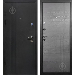 Двері БЦ Синевир (Дуб Грифель) чорний муар 2050х860 мм праві